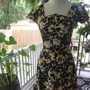 Vintage beaded couture 1940s/1950s cocktail dress